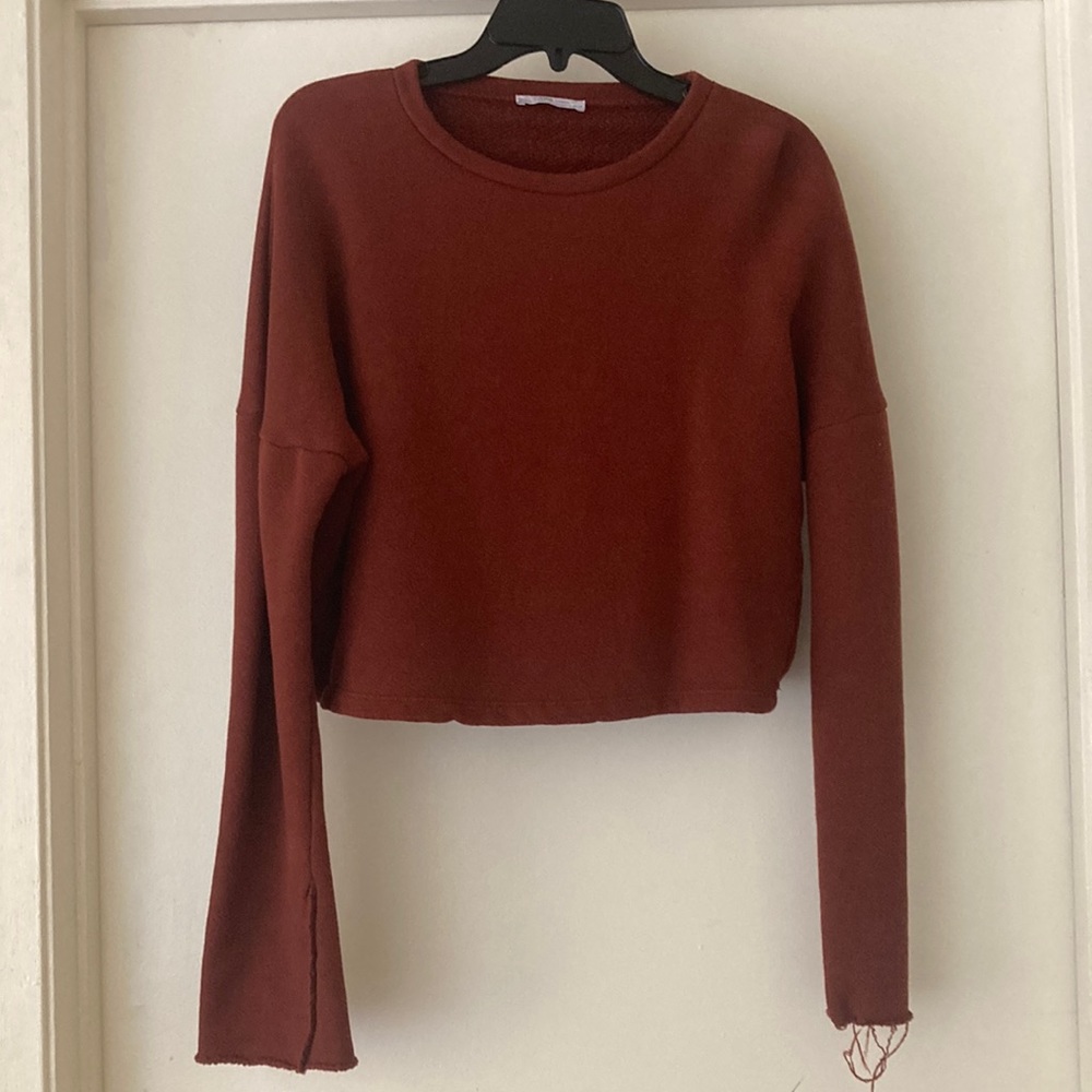 Zara crop sweatshirt